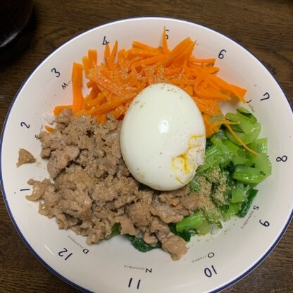 少し肉の調味料減らしました。辛味なしでも大人も美味しかったです！